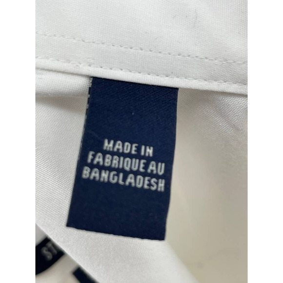 Ben Sherman Tailoring Stretch Dress Shirt White Long Sleeve Collared 17.5 - Picture 8 of 9